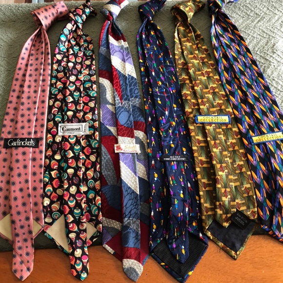 6 💯 % SILK FASHION TIES, Italiano to Jerry Garcia - Picture 2 of 5
